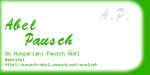abel pausch business card