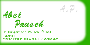 abel pausch business card